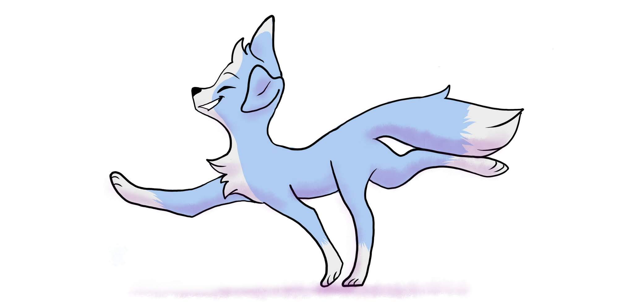 Shifty sticking a front and hind leg out.